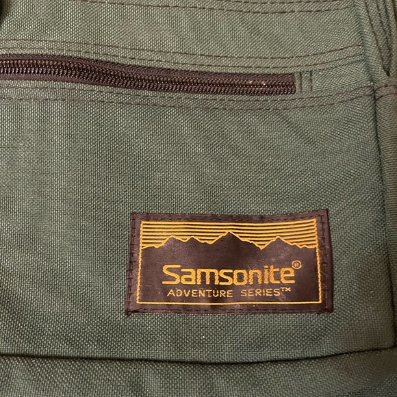 Samsonite Vintage Backpack Forest Green - Picture 2 of 7